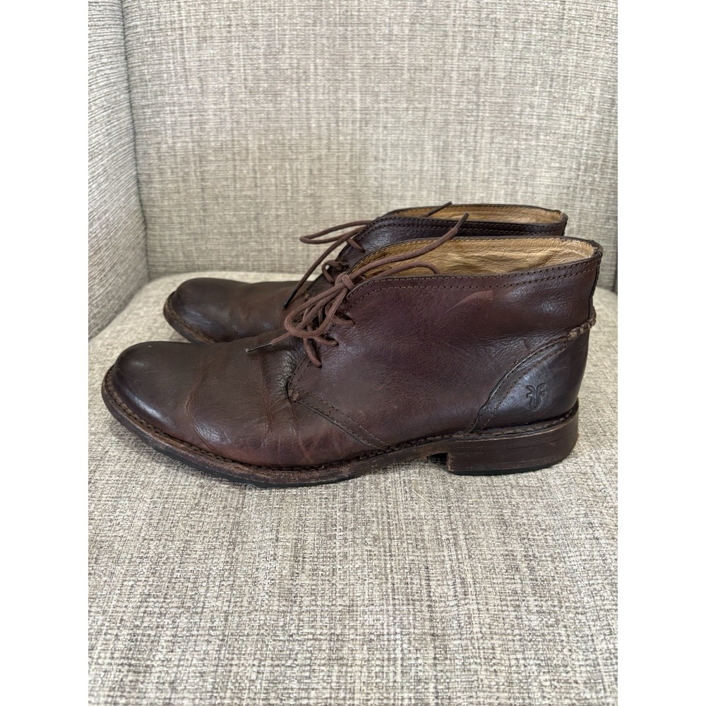 Men's Frye Bowery Chukka Brown Leather Size 11D